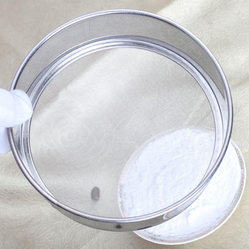 Steel Stainless Flour Mesh Sifter Sifting Strainer Sieve Baking Cake Kitchen