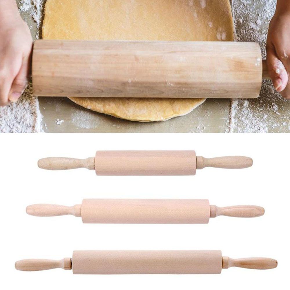 Cây Lăn Bột Làm Bánh Bằng Gỗ Trơn Tiện Dụng Cho Nhà Bếp
