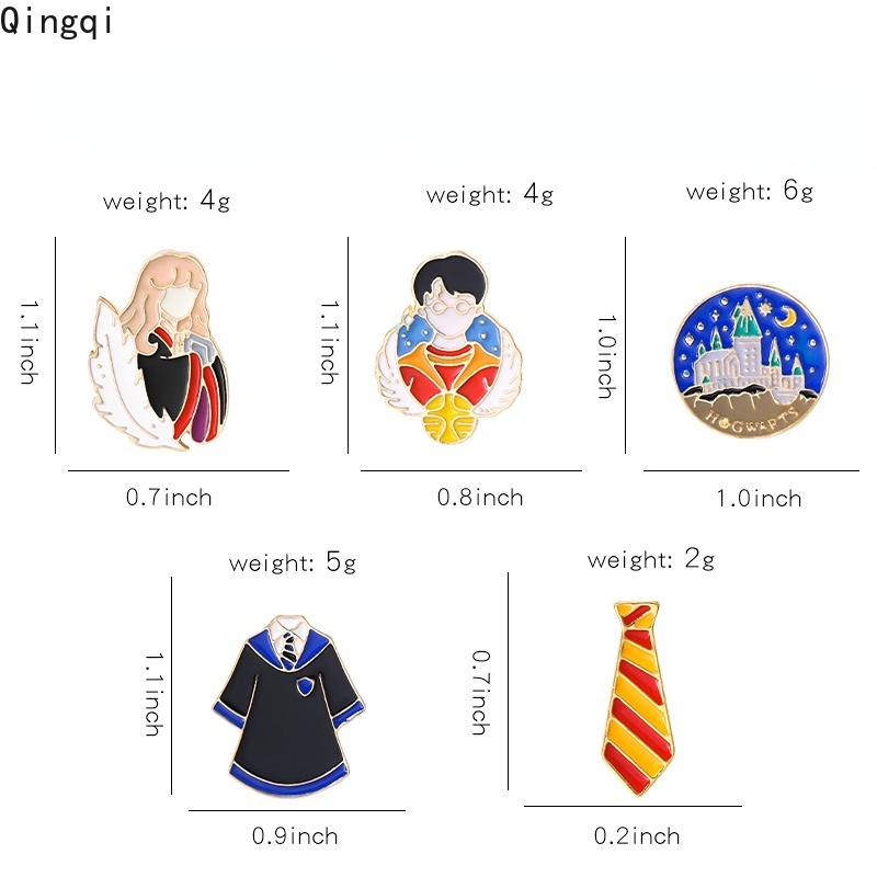 Ghim cài áo MISS ZOE phong cách phim hoạt hình harry potter độc đáo