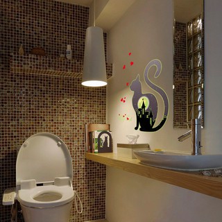Miếng Dán Tường Dạ Quang Trang Trí Hình Mèo