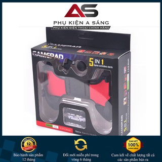 Combo Tay Cầm 5 In 1 Hỗ Trợ Chơi Game Sinh Tồn,PUBG, Liên Quân...