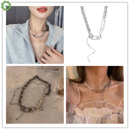 Dây chuyền có mặt hình ổ khóa phong cách hip hop Hàn Quốc cho nữ