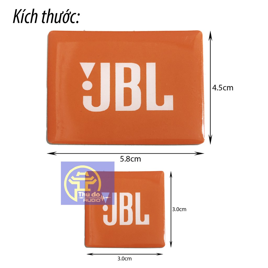 02 cái tem dán loa JBL nhựa dẻo cao cấp