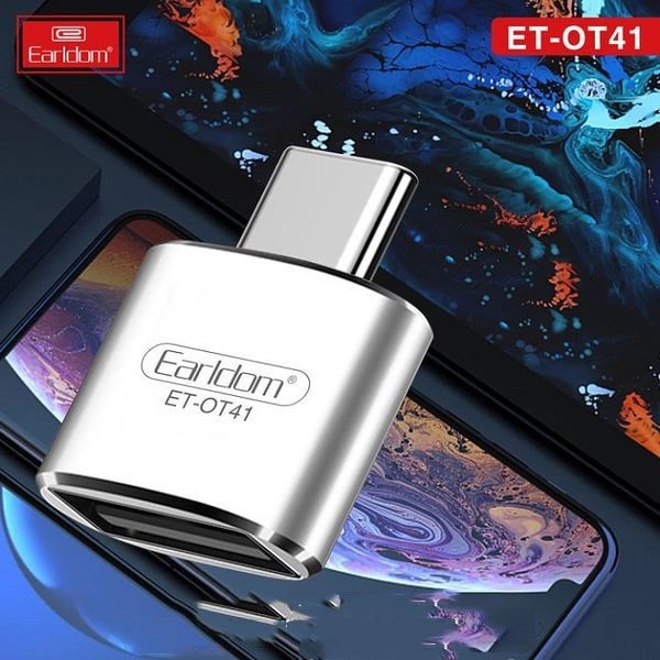 OTG typeC, Jack Chuyển Đổi Chân Type- C Sang Cổng USB KLH OT41, đọc usb phím chuột cho android typec hãng Earldom