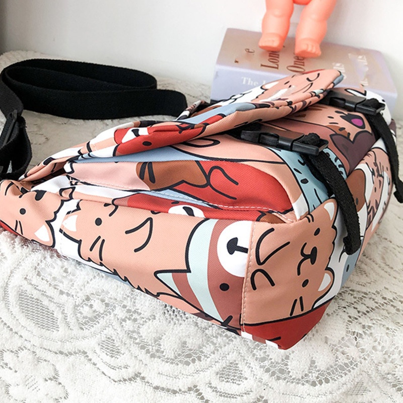 Túi Đeo Chéo Đa Năng Họa Tiết Hoạt Hình Dễ Thương Cho Cặp Đôi