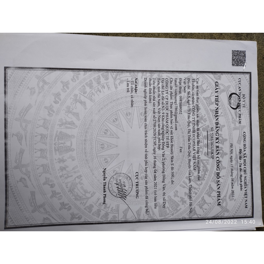 Lọ 30 viên Vitamin E đỏ 500mg đẹp da Beauty Skin