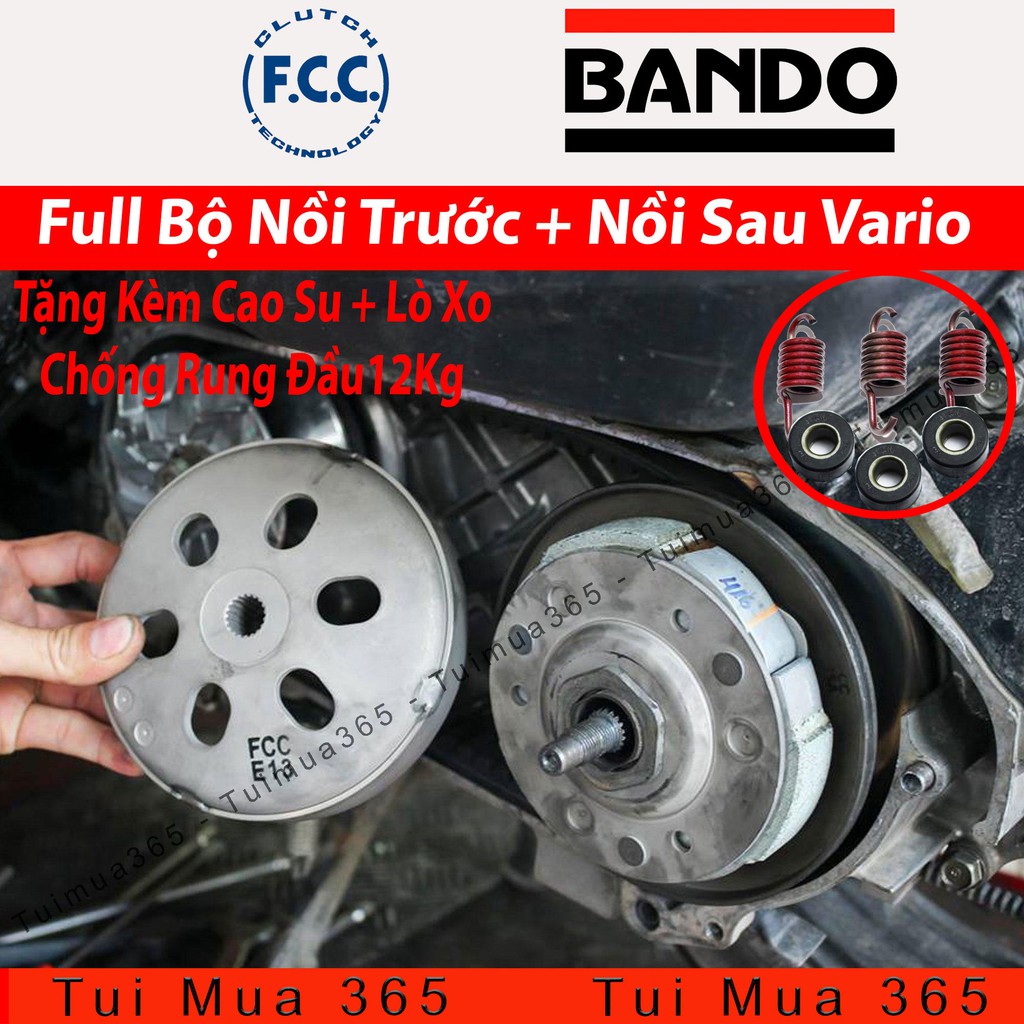 Full Bộ nồi trước và Nồi Sau Honda Vario 125 / 150cc