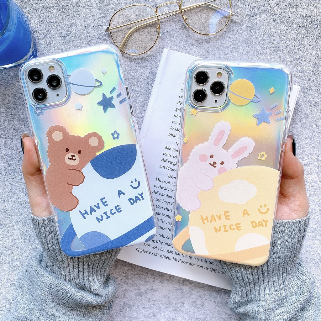 Ốp Lưng Silicon Chống Sốc Have A Good Day ( Kèm Miếng Phản Quang ) - I065