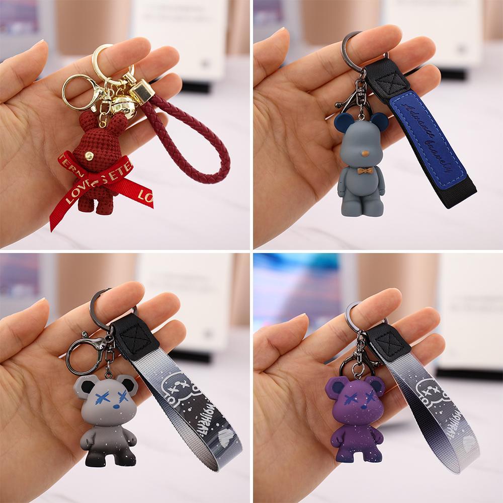 RAINBOW Móc Khóa Hình Gấu Xinh Xắn Dễ Thương