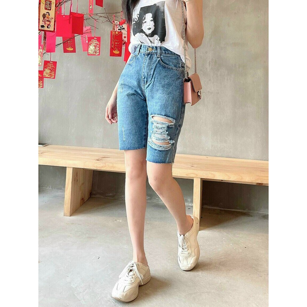 Quần ngố nữ rách PHUONGNAMSHOP cao cấp HOT TREND HTB28Z