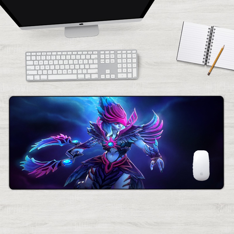 Miếng Lót Chuột Chơi Game Họa Tiết Chấm Bi Tròn Tròn Tốc Độ Lớn 80x30cm in 6 Giờ DOTA
