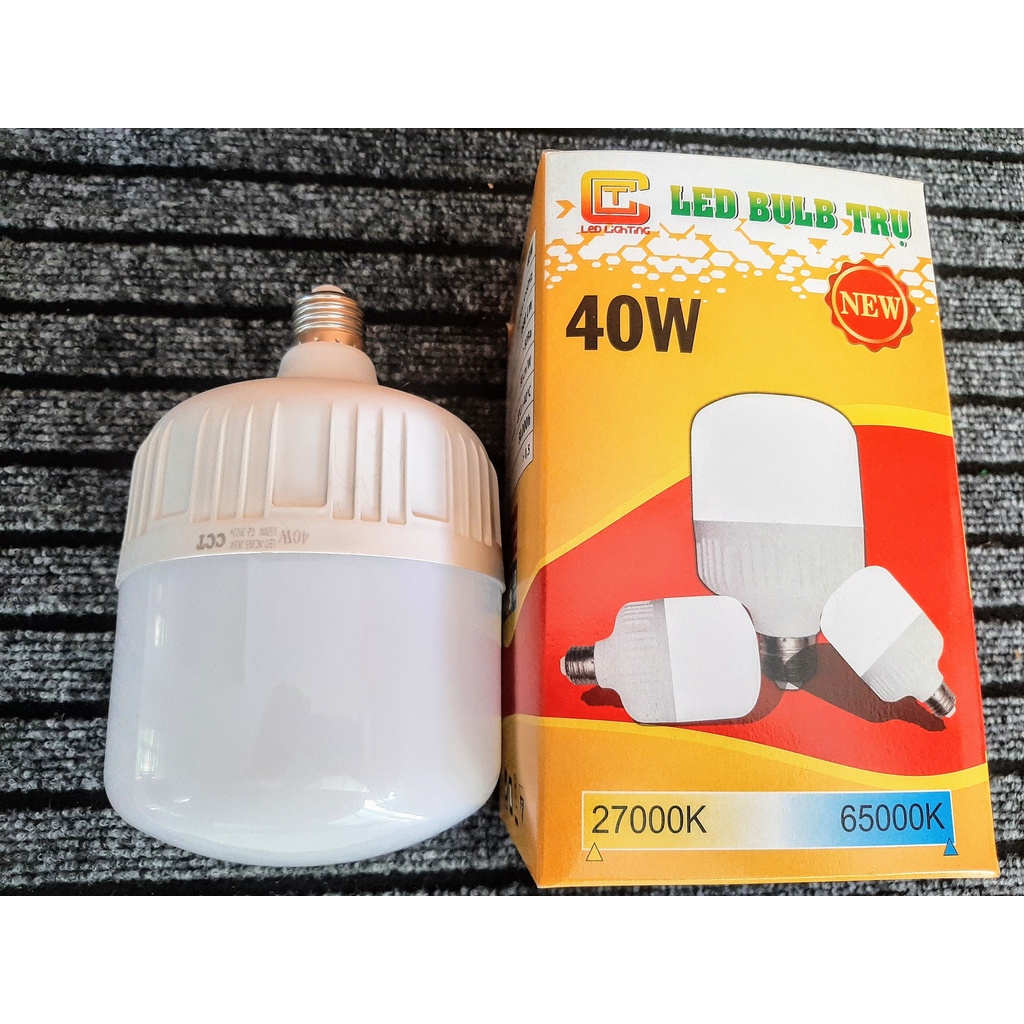 Bóng Đèn Led Trụ 40W To Siêu Rẻ Tiết Kiệm Điện (Bảo Hành 12 Tháng Đổi Mới)