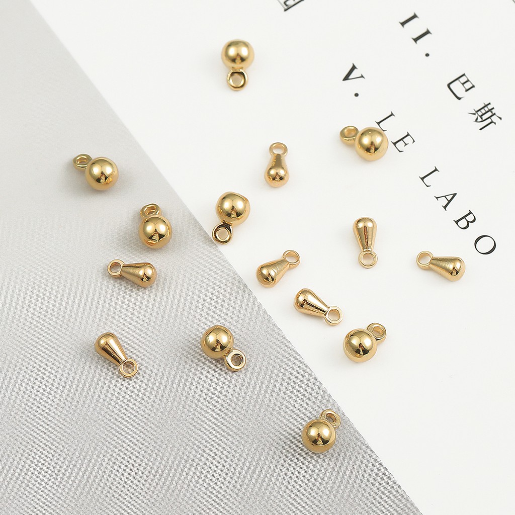 Hạt Cườm Beadia Hình Giọt Nước Mạ Vàng 18K Dùng Làm Trang Sức Thủ Công