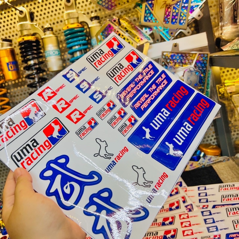 Tem Decal set sticker Uma Racing