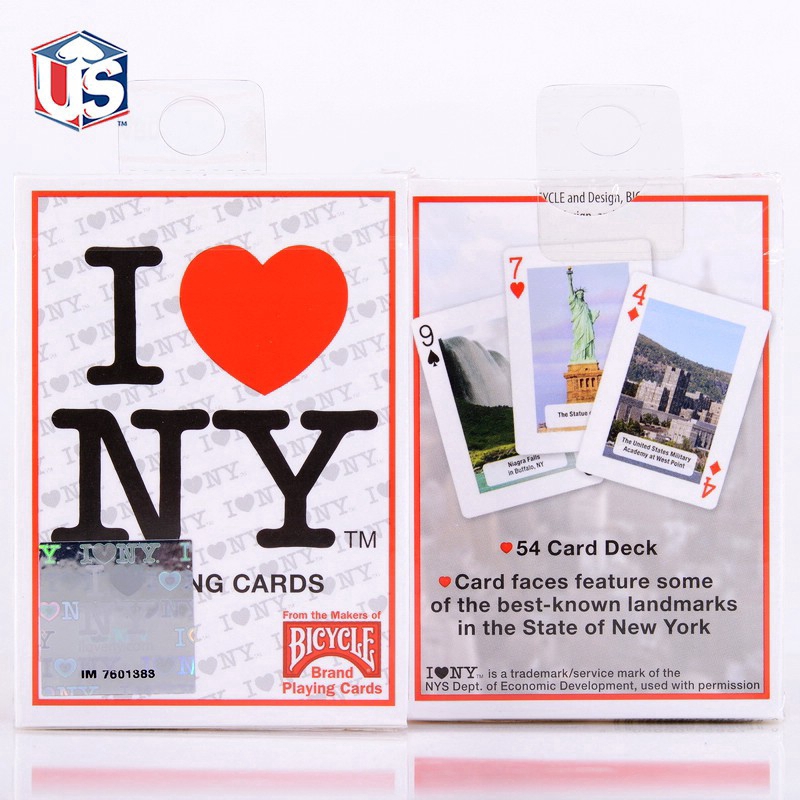 Bộ Bài Bicycle I Love NY Playing Cards, Các Thắng Cảnh Của Thành Phố New York, Trò Chơi Thẻ Ma Thuật, Đạo Cụ Ảo Thuật Cho Nhà Ảo Thuật