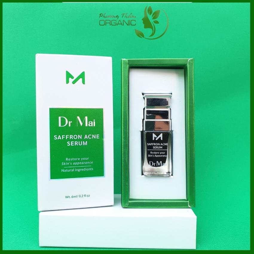 Dr Mai Mix saffron Serum sạch thâm mụn Dr Mai 6ml mẫu mới 2022, sạch thâm dưỡng da trắng sáng mịn màng