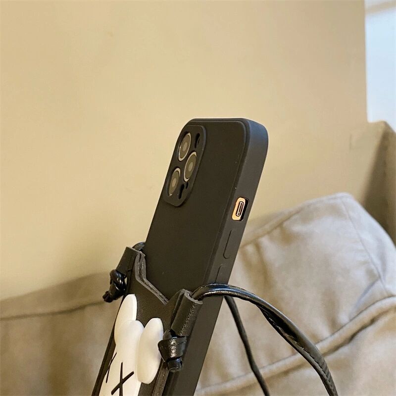 Ốp Điện Thoại Mềm In Hình Gấu Hoạt Hình Màu Trắng Đen Cho Iphone 13 promax 12 pro max 11 pro max xs max 14 promax 14 plus xr x 7 8 plus
