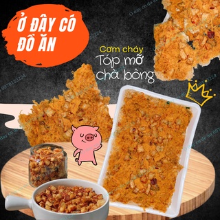 Cơm cháy tóp mỡ cơm cháy da heo ngập ruốc/da heo - ăn vặt ngon