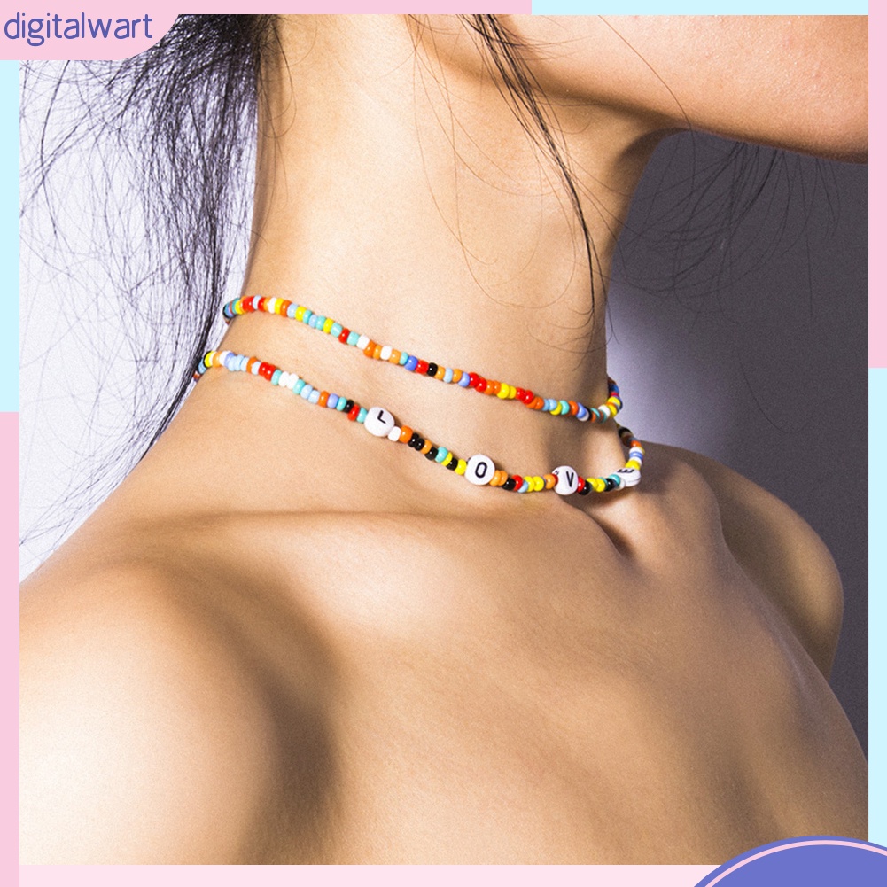 Set 2 Vòng Cổ Choker Thiết Kế Hình Trái Tim Phong Cách Bohemian Cá Tính Dành Cho Nữ