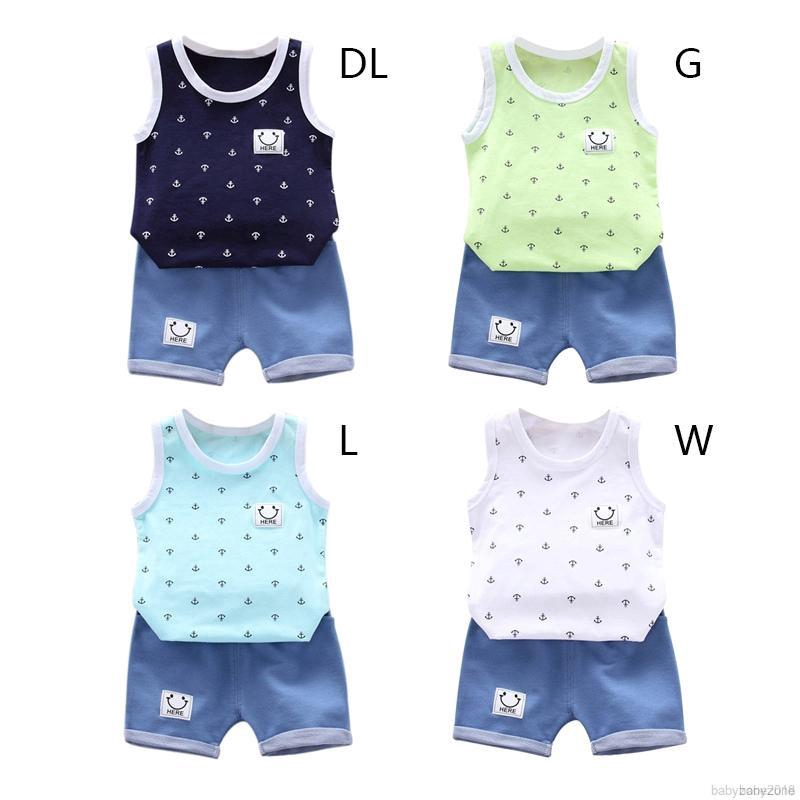 Set quần áo mùa hè xinh xắn dành cho bé trai