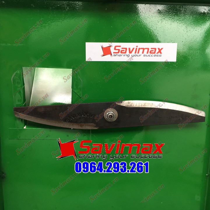 Lưỡi dao lắp máy băm cỏ, băm chuối được rèn từ thép nhíp ô tô cao cấp chính hãng khắc chữ Savimax