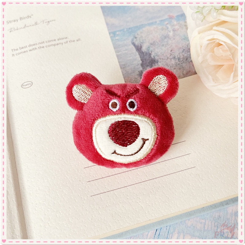 ★ Lotso Ghim Cài Áo Hình Nhân Vật Hoạt Hình Nhồi Bông Đáng Yêu ★ 1 Huy Hiệu Cài Áo Trang Trí Balo Hình Gấu/Gấu Lots-o' Dễ Thương