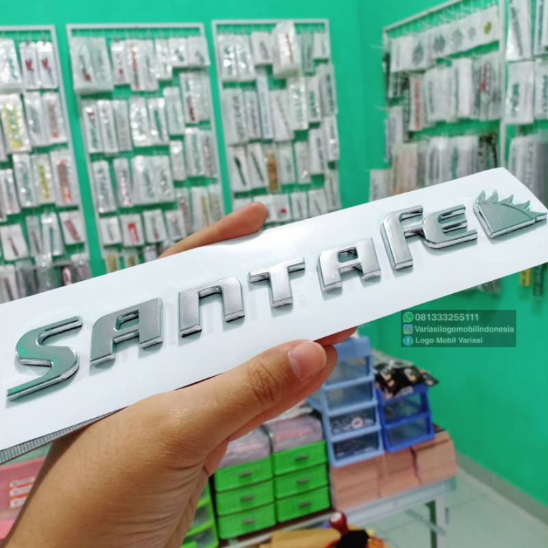 Logo Hyundai Biểu Tượng SANTAFE Hành Lý Kích Thước Nguyên Bản