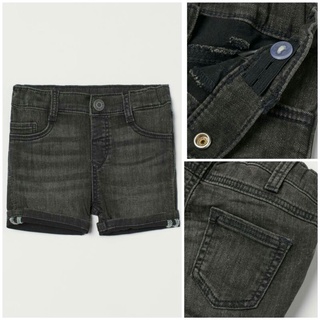 Quần short jean đen HM JAPAN chính hãng sz từ 6-9m đến 3-4y