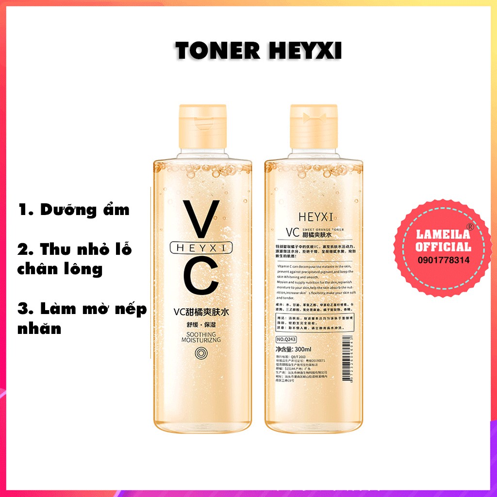 Toner Dưỡng Ẩm Se Khiết Lỗ Chân Lông Heyxi 300ml P0305 | BigBuy360 - bigbuy360.vn