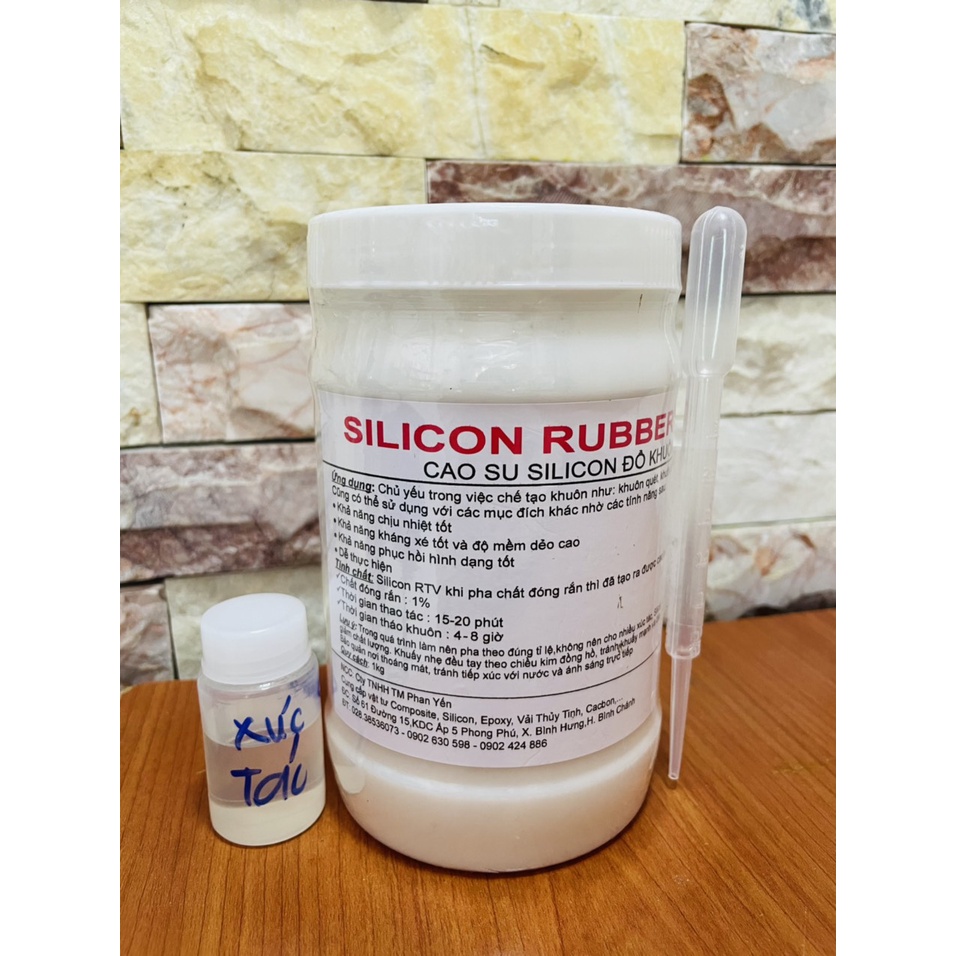 [Mã LIFEXANH03 giảm 10% đơn 500K] Silicon Đổ Khuôn[1kg]Kèm xúc tác