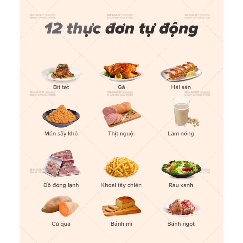 Nồi chiên không dầu Sharp KF-AF55EV-BK- Hàng chính hãng, bảo hành 12 tháng.