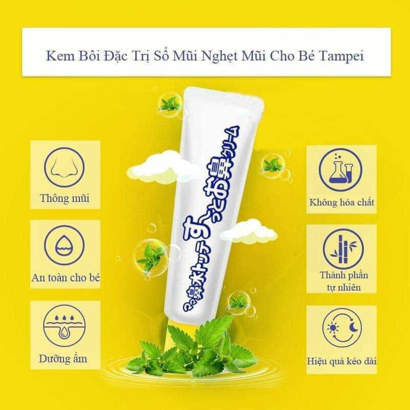 Kem bôi ngừa nghẹt mũi / sổ mũi Tempei cho bé 6m+
