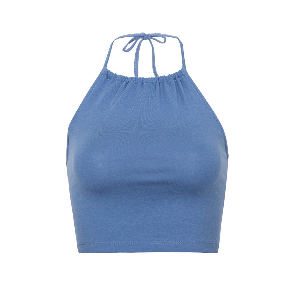 Áo yếm nữ Sumi Top chất cotton tự nhiên dáng croptop nhún cổ Lnd