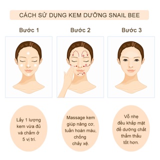 🌸 Kem dưỡng Snail Bee High Content Steam