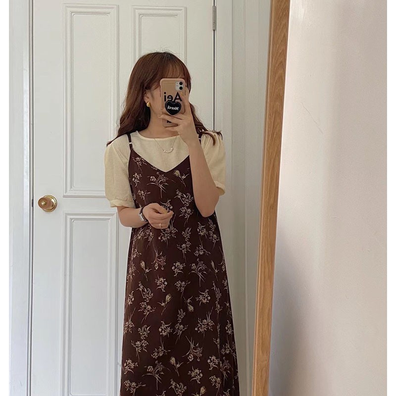 Váy Nữ 2 Dây Dáng Dài Họa Tiết Hoa Chất Voan Lụa M045- Lolla_Fashion | BigBuy360 - bigbuy360.vn