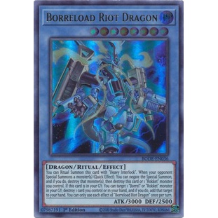Thẻ bài Yugioh - TCG - Borreload Riot Dragon / BODE-EN036'
