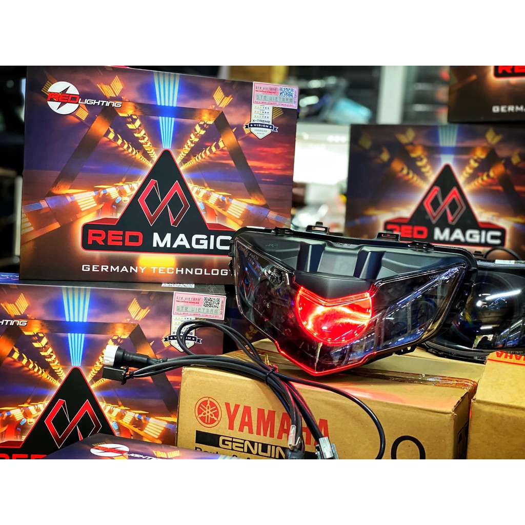 Bi Cầu Red Magic 3.0 ( 2022 ) Làm Sẵn Chóa Đèn Exciter 150 ( 2019- 2020 ) Chính Hãng Lê Lĩnh Vlog