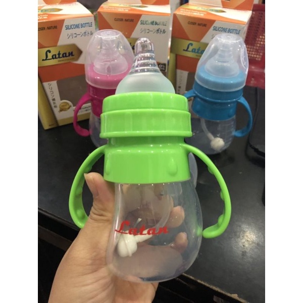 Bình sữa Silicon mềm bóp được 150ml