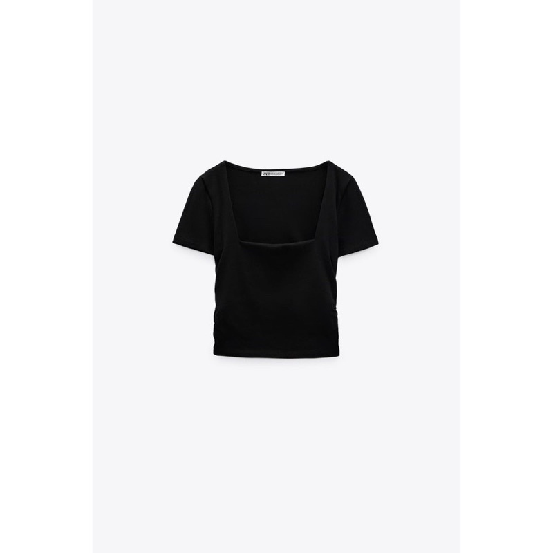Áo zara cổ vuông authentic size S