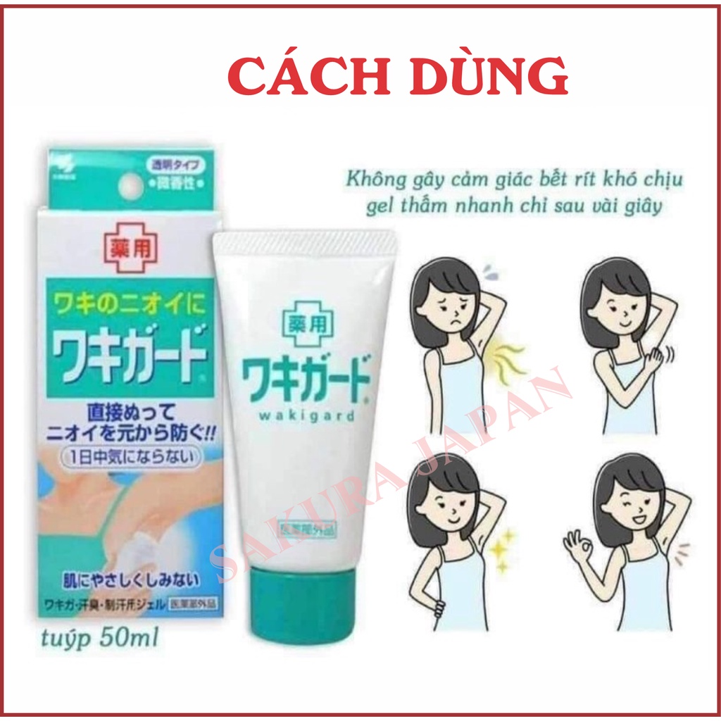 Lăn gel khử mùi hôi nách kobayashi 50gr Nhật Bản vừa nhỏ gọn vừa khử mùi hiệu quả