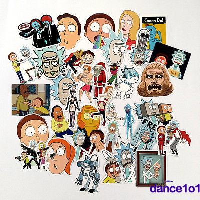 Bộ 35 miếng dán trang trí chống thấm nước hình anime