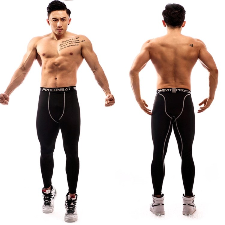 Quần tập gym nam dáng dài quần giữ nhiệt chơi thẻ thao cao cấp | BigBuy360 - bigbuy360.vn