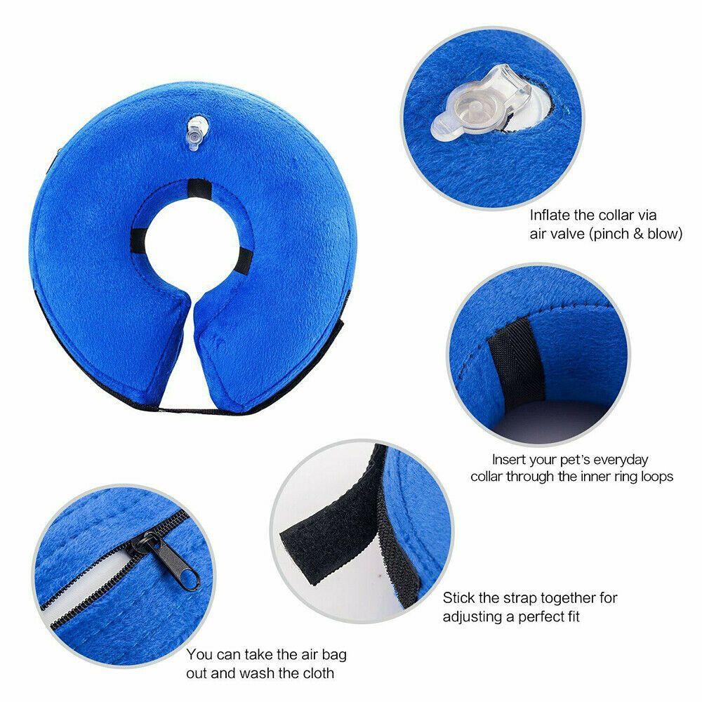 SUYO Vòng Cổ Bơm Hơi MềM MạI Cho Thú Cưng