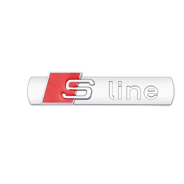 1pc S Line Xe Lưới Tản Nhiệt Trước Huy Hiệu Biểu Tượng Nướng Thích Hợp Cho Tất Cả Các Mẫu Chất Liệu Là Kim Loại
