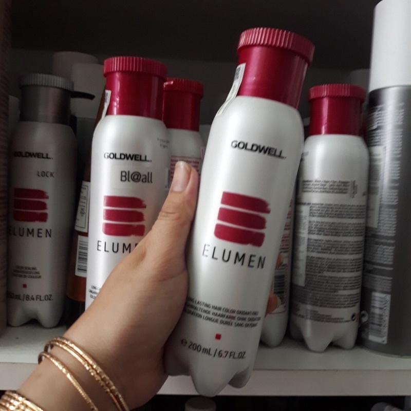 Nhuộm hổng cho tóc - Thuốc nhuộm phủ bóng Elumen Goldwell 200ml