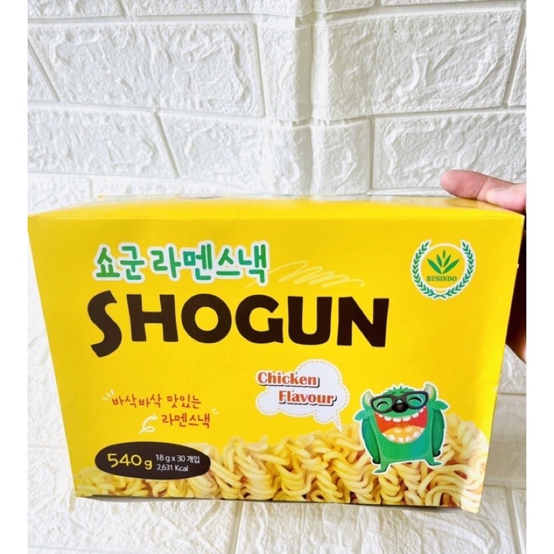 Thùng Mì Ăn Liền Trẻ Em  Shogun Vị Phô Mai / Vị Truyền Thống Hộp 30 gói