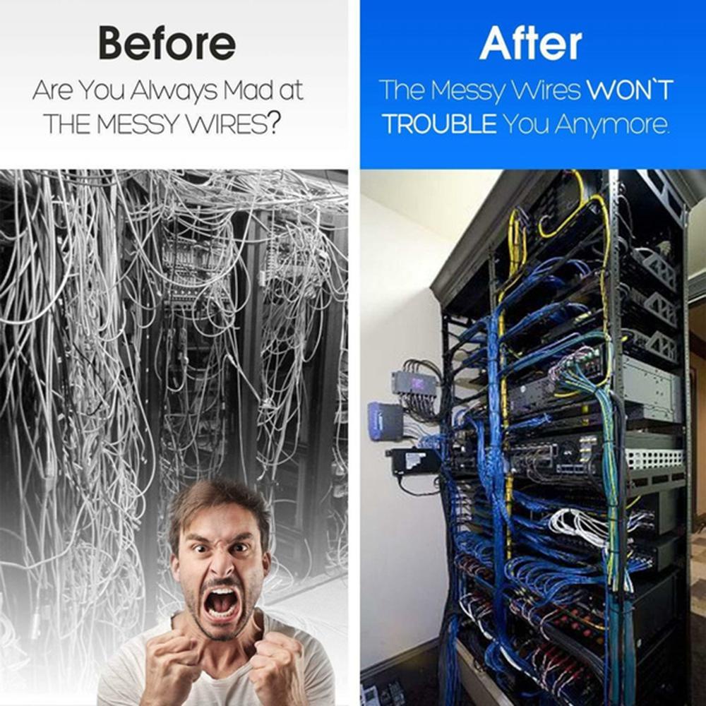 YIYU Dây Quấn Dây Cáp Tự Khóa Bằng Nhựa Nylon Tiện Dụng