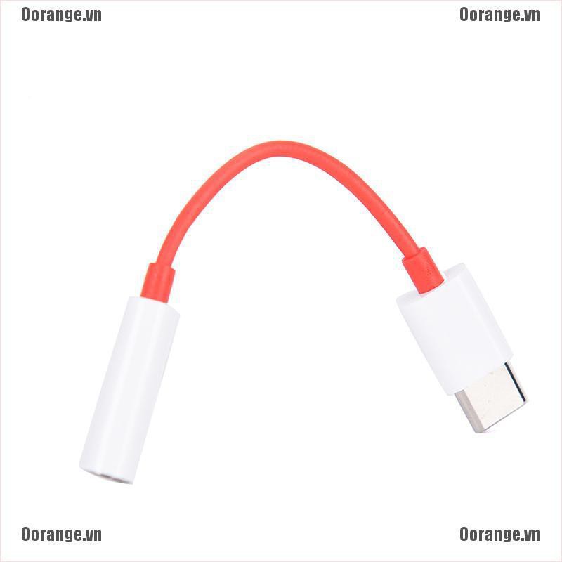 Cáp Chuyển Đổi Usb Type C Sang Ổ Cắm Tai Nghe 3.5mm Cho Oneplus 6t 7pro