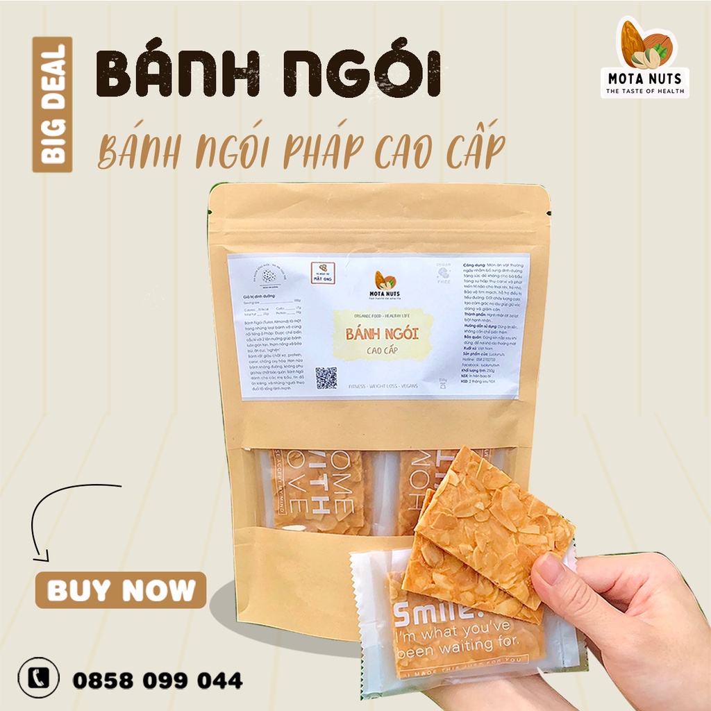 Bánh Ngói Cao Cấp MOTA - Chuẩn vị Pháp - 200gr