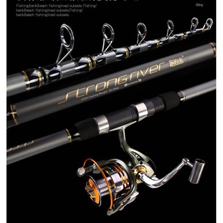 cần câu cá - cần câu rút - cần câu máy strong river